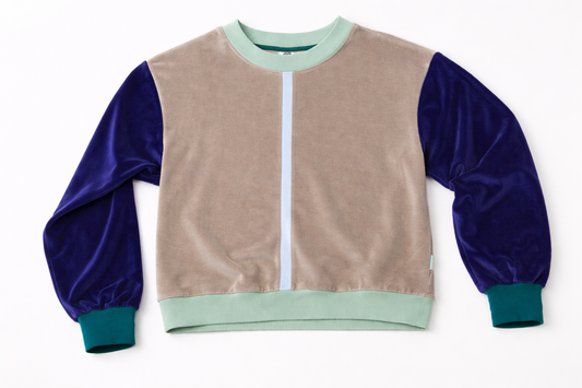 BASIC LOOSEFIT JUMPER VELVET ALLOVER