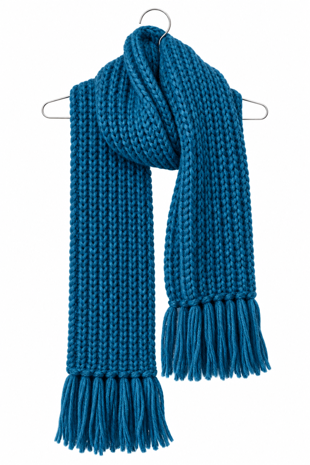 XXL HANDKNITTED SCARF DEEP PETROL