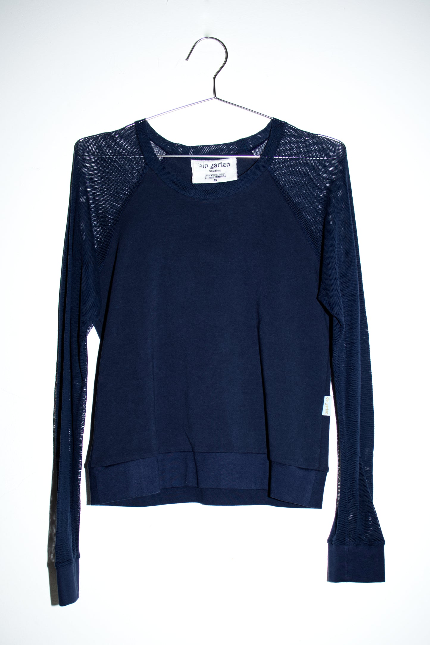 Basic Raglan Longsleeve Mesh dark blue