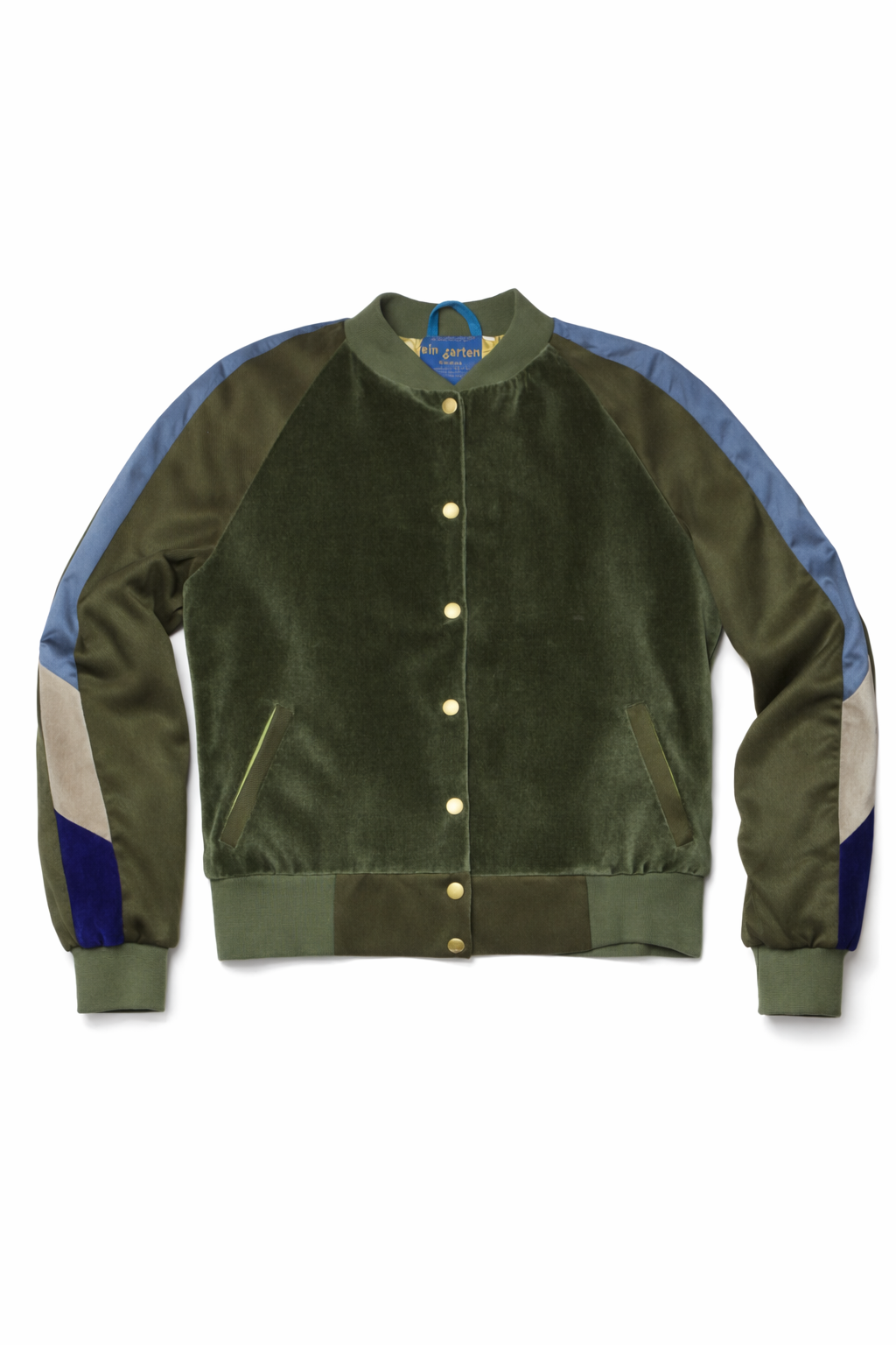 College Jacket Back2Cool green Velvet