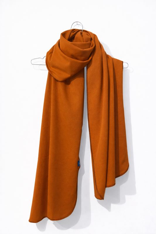 XXL FLEECE SWEAT SCARF BRICK