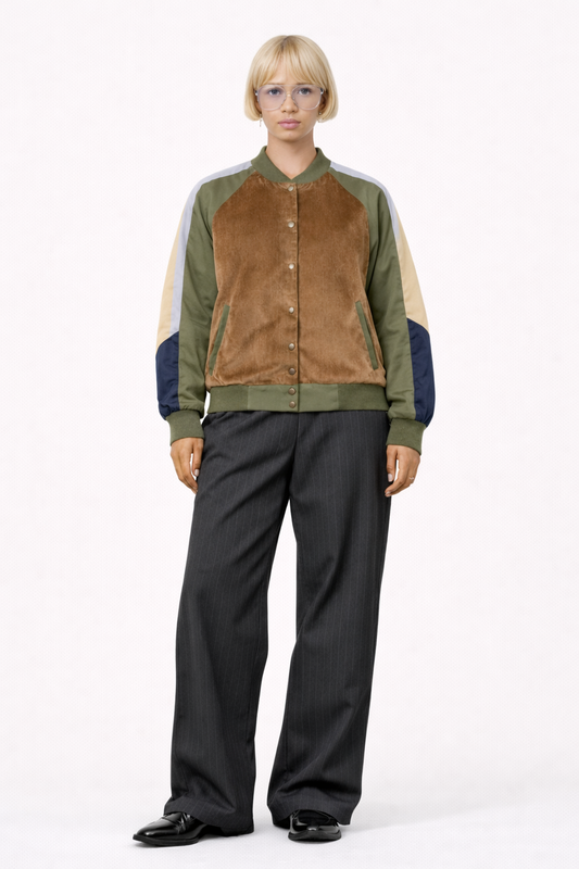 College Jacket Back2Cool Sage Velvet
