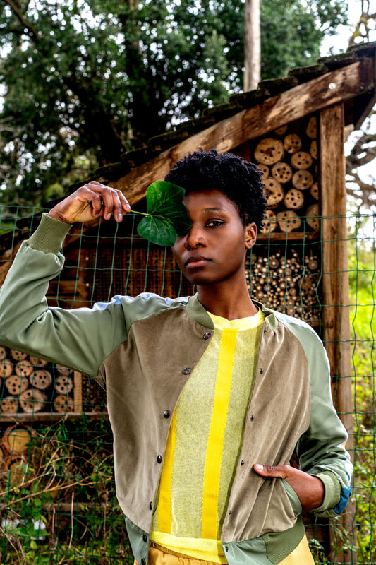 College Jacket Back2Cool Sage Velvet