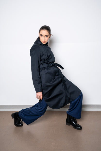 REGN RAINCOAT DUSTY TEAL ANTHRAZIT