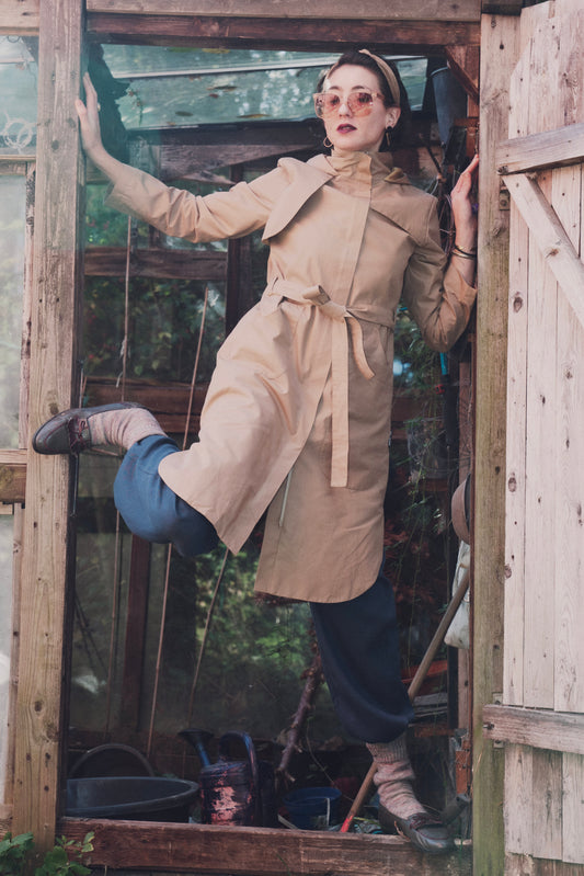 DROPS RAINCOAT camel beige