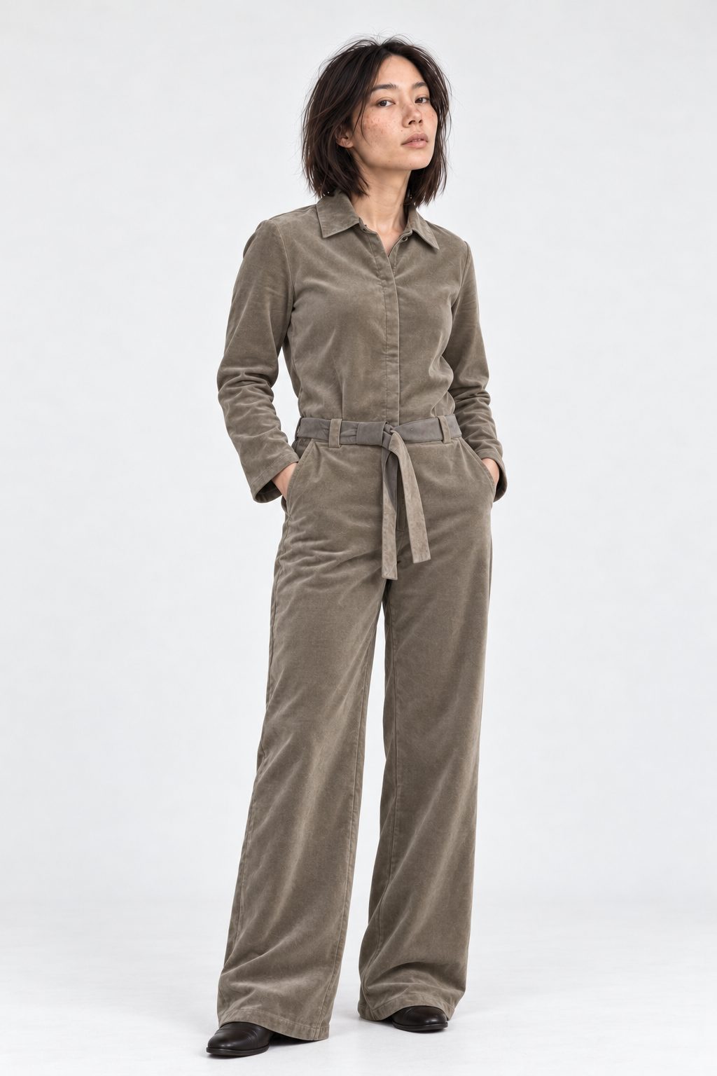 elegant Tencel Overall VARA Greige · Grau-Beige