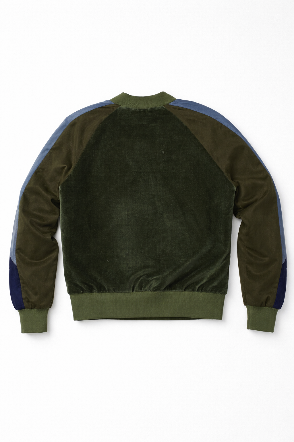 College Jacket Back2Cool green Velvet